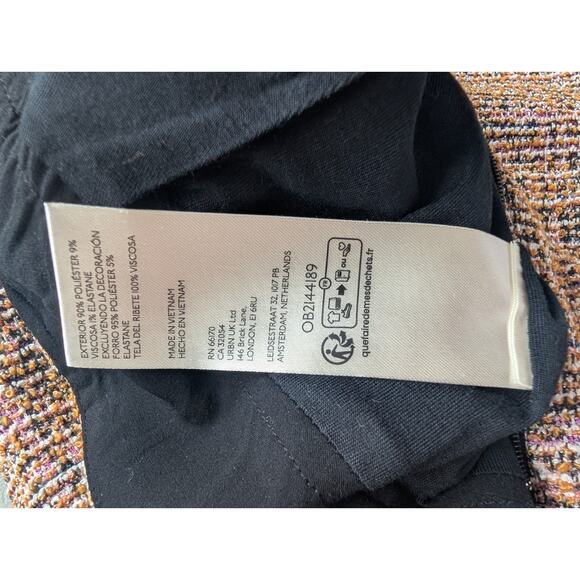 NWT Maeve The Colette Cropped Wide-Leg Pants Tweed Edition Sz 30P Pink #8E506 - Picture 12 of 12